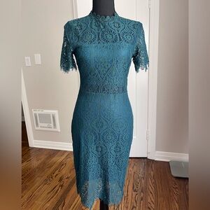 Lace Jewel Tone Dress